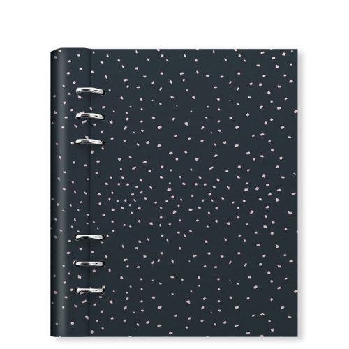 Clipbook Confetti A5 Refillable Planner in Charcoal