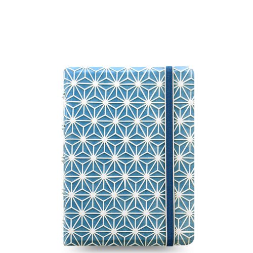 115043 filofax notebooks impressions blue pocket large