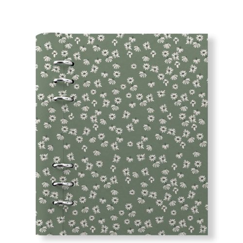 Clipbook Floral A5 Refillable Planner Daisy Sage