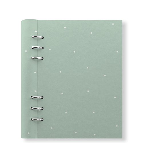 Clipbook Timeless A5 Refillable Planner Polka Dot Sage