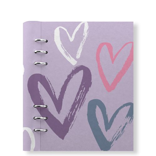 Clipbook Joy A5 Refillable Planner Hearts Orchid