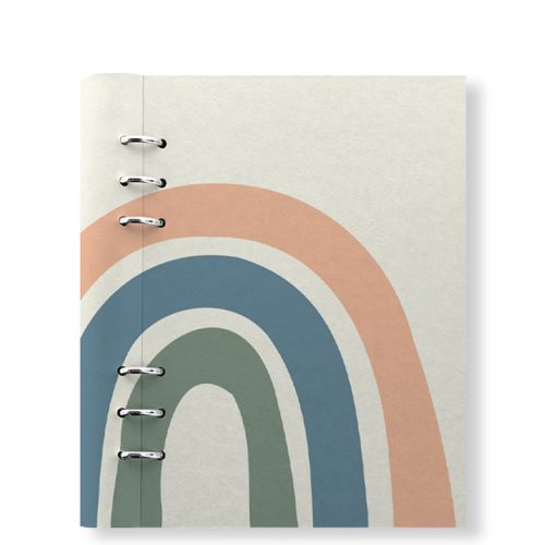 Clipbook Joy A5 Refillable Planner Rainbow Cream