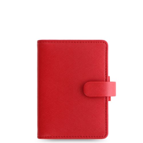 Saffiano Mini Organizer Poppy