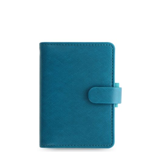 Saffiano Mini Organizer Aquamarine