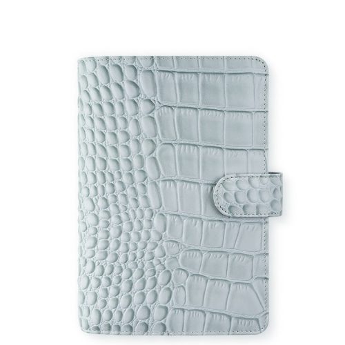 Classic Croc Personal Organizer Silver Mist Grey Leather