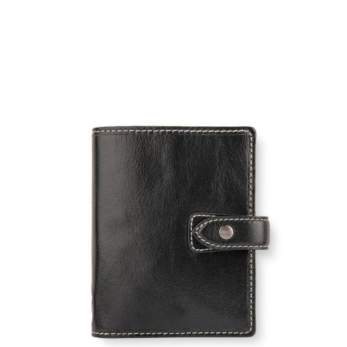 Malden Pocket Organizer Black Leather