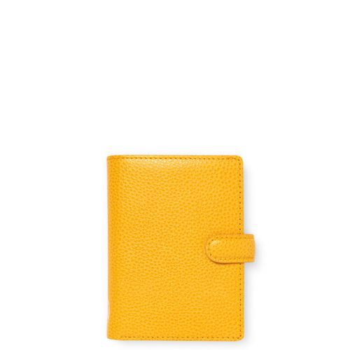 Filofax Finsbury Mini Leather Organizer in Yellow