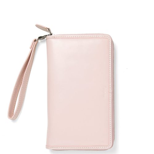 Filofax Malden Personal Compact Zip Leather Organizer in Pink