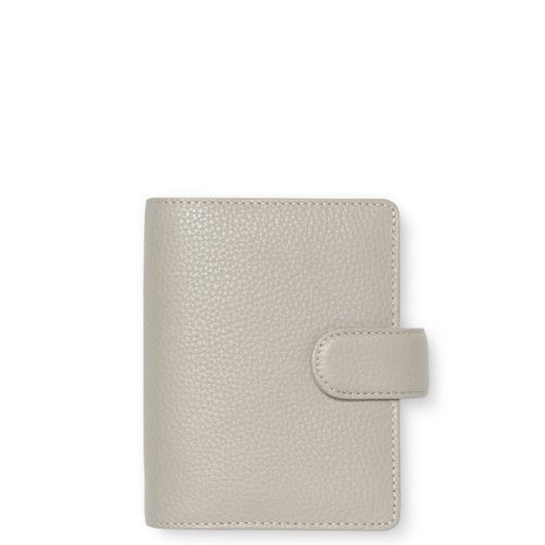 Filofax Norfolk Pocket Leather Organizer in Taupe Beige