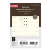 Week On Two Pages Diary - Pocket Cotton Cream 2025 English - 25-68224