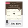 Week On One Page Diary - Pocket Cotton Cream 2025 Multilanguage - 25-68239