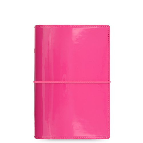 Domino Patent Personal Organizer Hot Pink