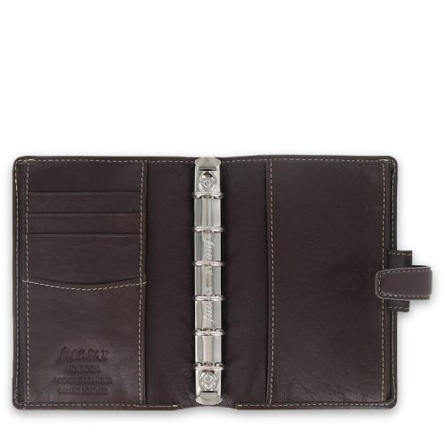 filofax holborn pocket brown open 1 2 1