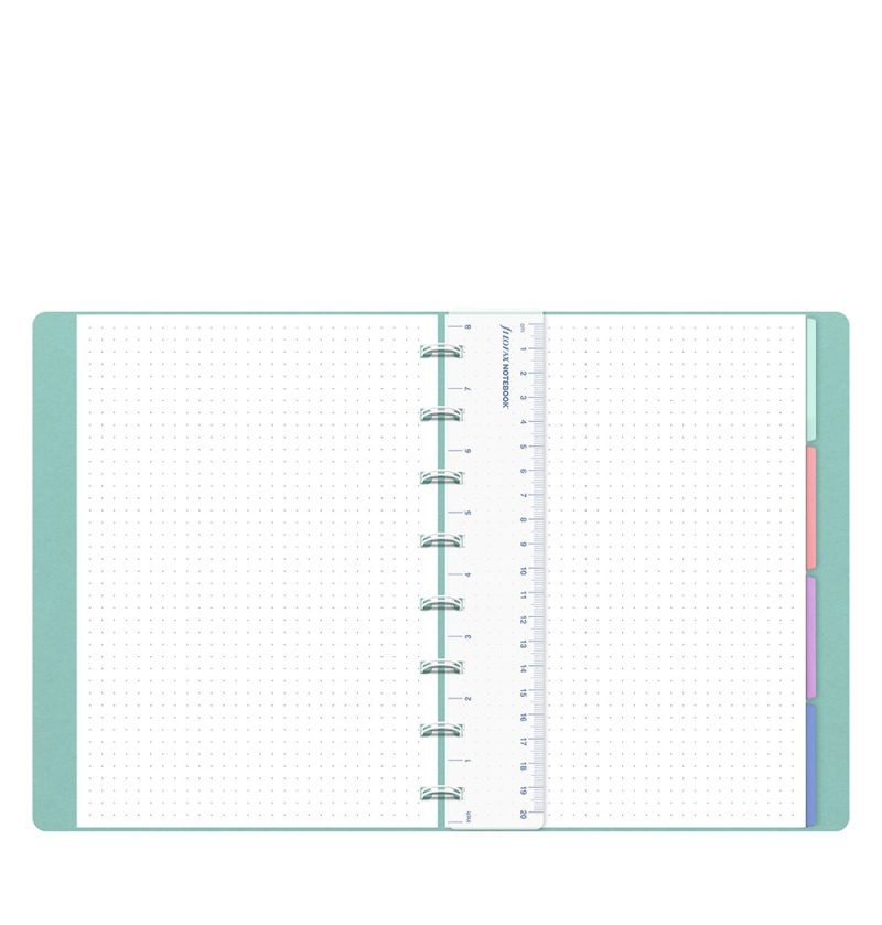 filofax notebook dotted a5 duck egg