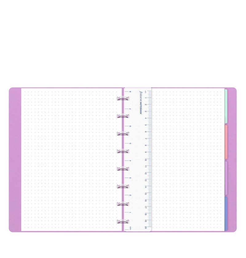 filofax notebook dotted a5 orchid 1