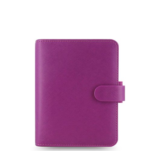 Saffiano Pocket Organizer Raspberry