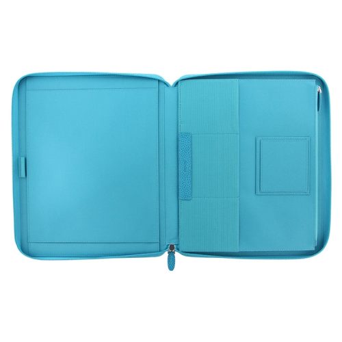 finsbury a4 zip folio aqua open empty 6148225a 7a55 450f a801 a6a65291b053