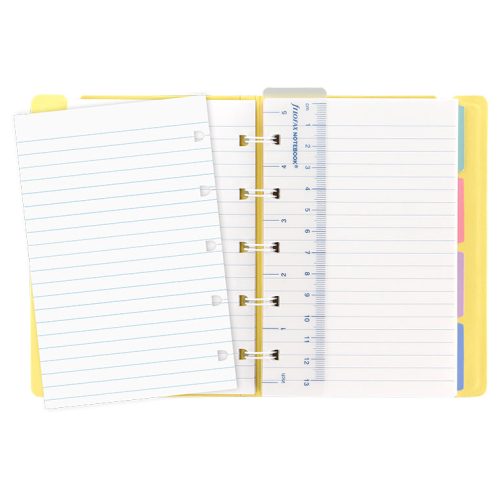 notebook pastels pocket lemon open