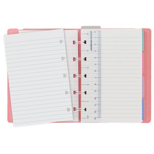 notebook pastels pocket rose open