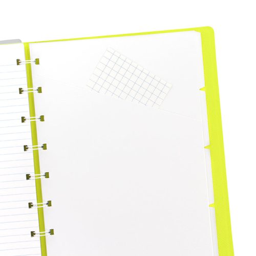 notebook saffiano fluoro grey a5 indecies