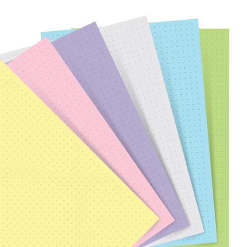 organiser refill a5 pastel dotted paper 1