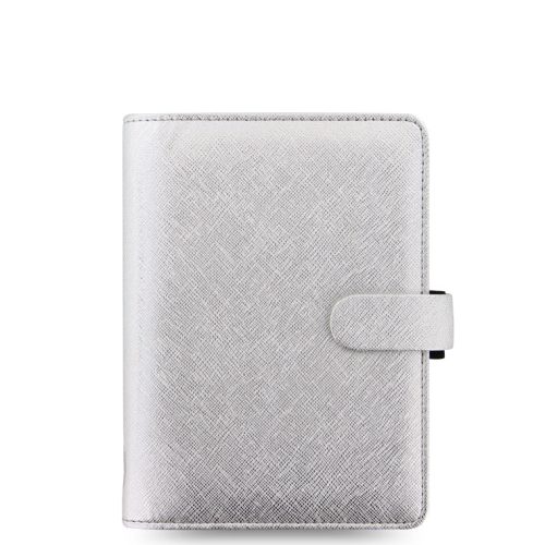 Saffiano Metallic Pocket Organizer Silver